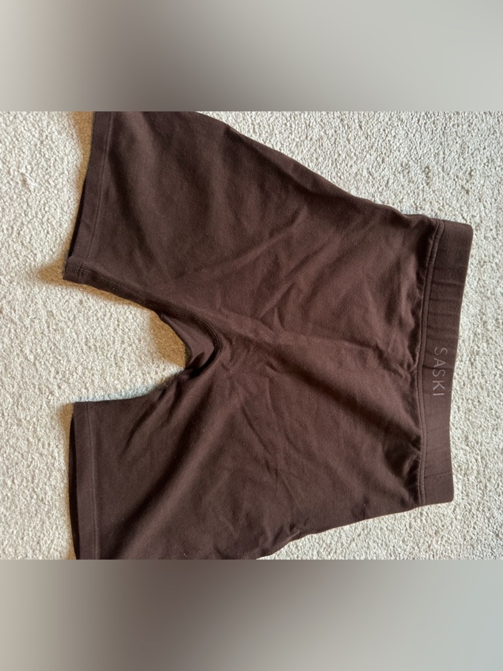 Saski Women's Chocolate Brown Stretch Shorts